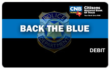 CNB of Texas Back The Blue debit card