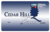 CNB of Texas - Cedar Hill city debit card